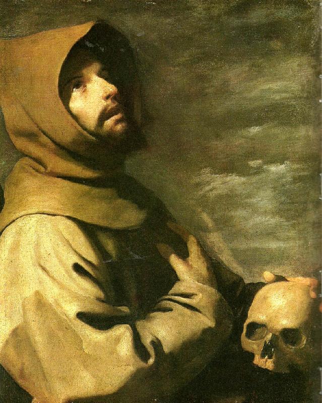 Francisco de Zurbaran st. francis meditating oil painting picture